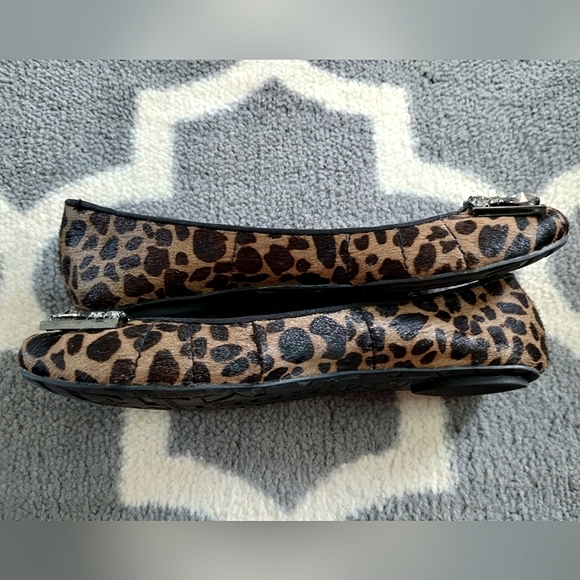 Sam Edelman "Caper" Jeweled Animal Print Ballet Flats - Picture 5 of 15